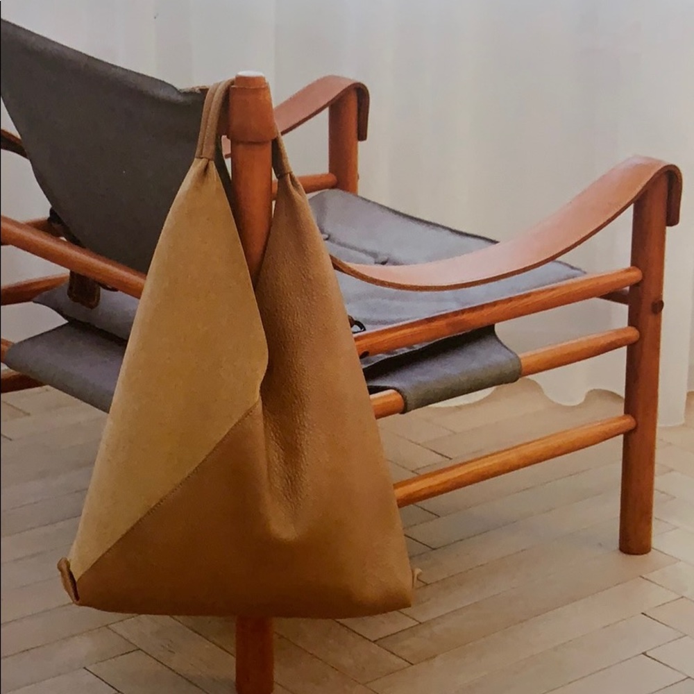 Two tone hobo bag